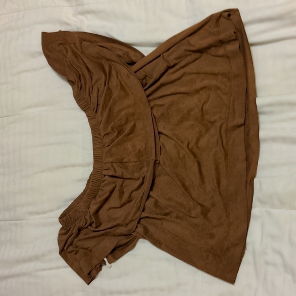 Emory Park made in L.A faux suede 2 tier top - Picture 4 of 6